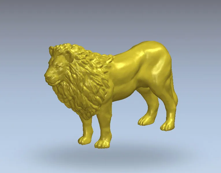 3d модель Фигурка Статуи животного льва для artcam type 3 ЧПУ маршрутизатор гравировка