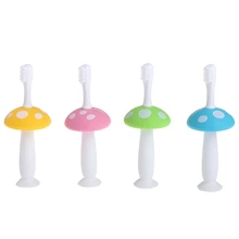 Милый ребенок младенцы дети Безопасный сгибаемый Прорезыватель для обучения зубов Мягкая зубная щетка