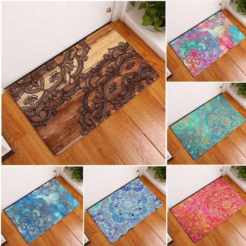 40X60 см полиэстер мусульманский Противоскользящий дверной коврик в спальню коврик в ванную ковер кухня ванная комната Гостиная уличный коврик ковер
