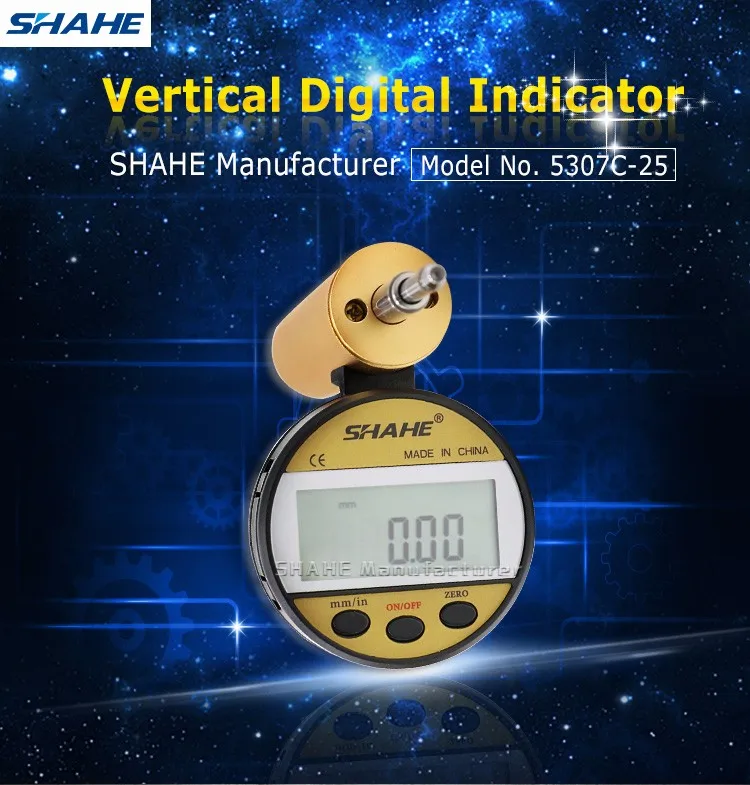 0-25 мм shahe вертикальный цифровой индикатор 0,01 мм цифровой индикатор