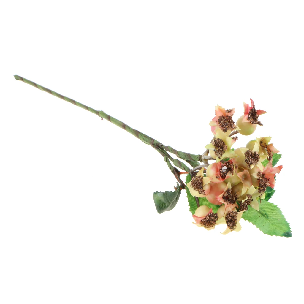 Colorful Fake Fruits Small Berries Artificial Flowers Stamen Wedding Christmas DIY Craft Party Floral Decor