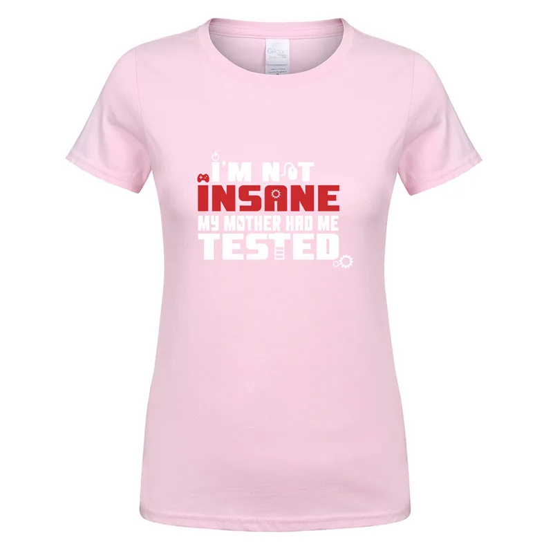 Футболка с надписью «Big Bang theory», Женская хлопковая футболка с короткими рукавами, футболки с надписью «I'm not insane», Женские топы для девочек «Шелдон Купер», OS-216 - Цвет: As picture