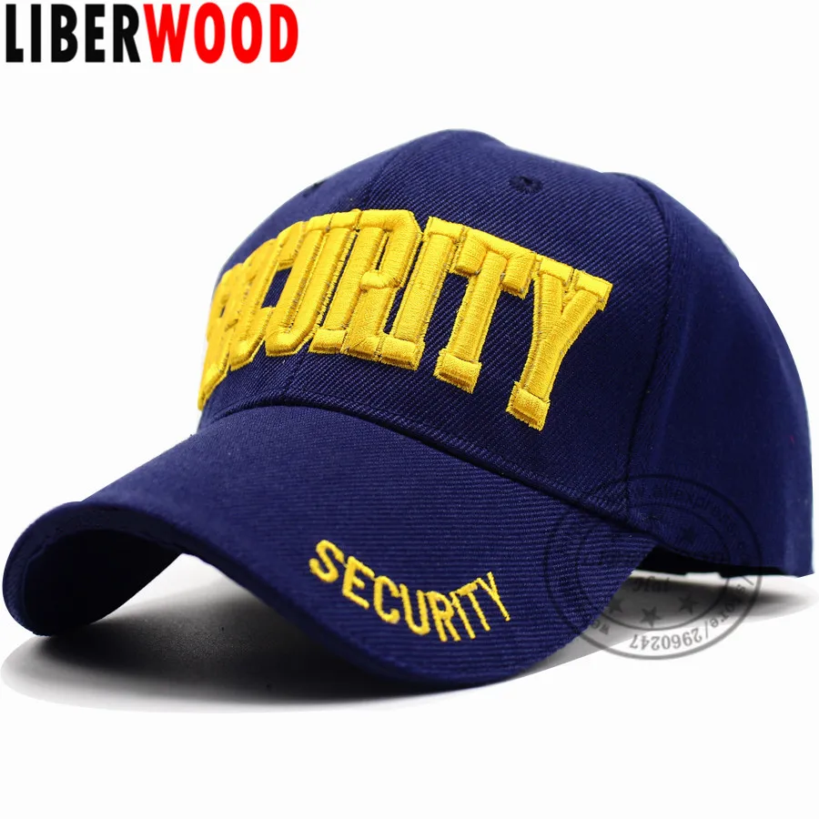 LIBERWOOD SECURITY Hat Guard Officer Cap Embroidered Baseball Cap