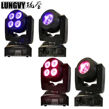 

Free Shipping 4pcs/Lot 40w Led Beam Moving Head Light 4x15w Mini Wash Beam RGBW Color Dj Lights
