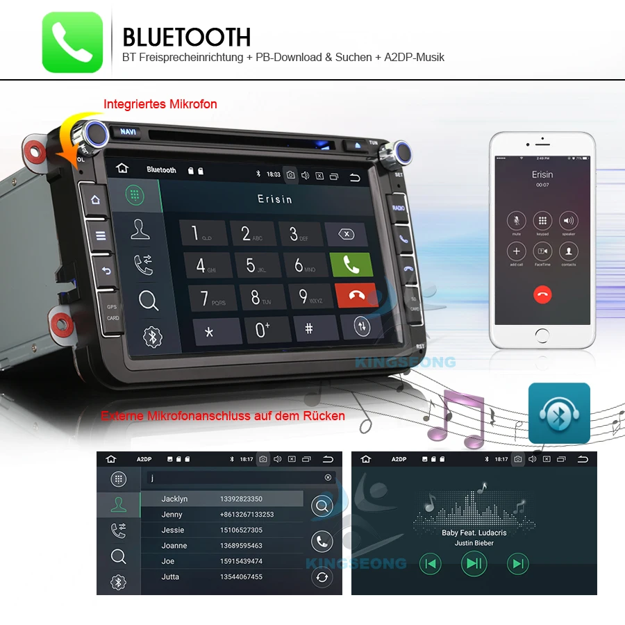 Sale 8" DAB+ Car DVD player FOR VW Passat CC Polo Golf Android 8.0 Autoradio Octa Core GPS WiFi 3G GPS Radio SD DVR DTV Bluetooth 21