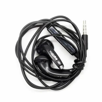 

FENGRU DIY Vido Earbud In Ear Earphone Earbud Dynamic Flat Head Plug Earbud Bass HIFI Bass Earbud MX500 Black Vido With Mic