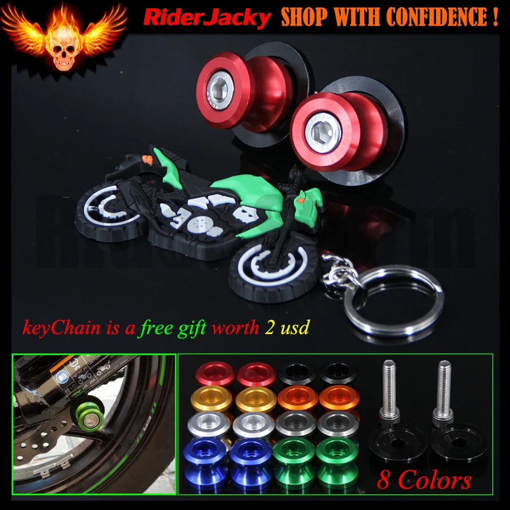 

Red 10MM CNC Motorcycle Swing Arm Swingarm Sliders Spools For KAWASAKI Z750 Z 750 2004-2012 2005 2006 2007 2008 2009 2010 2011