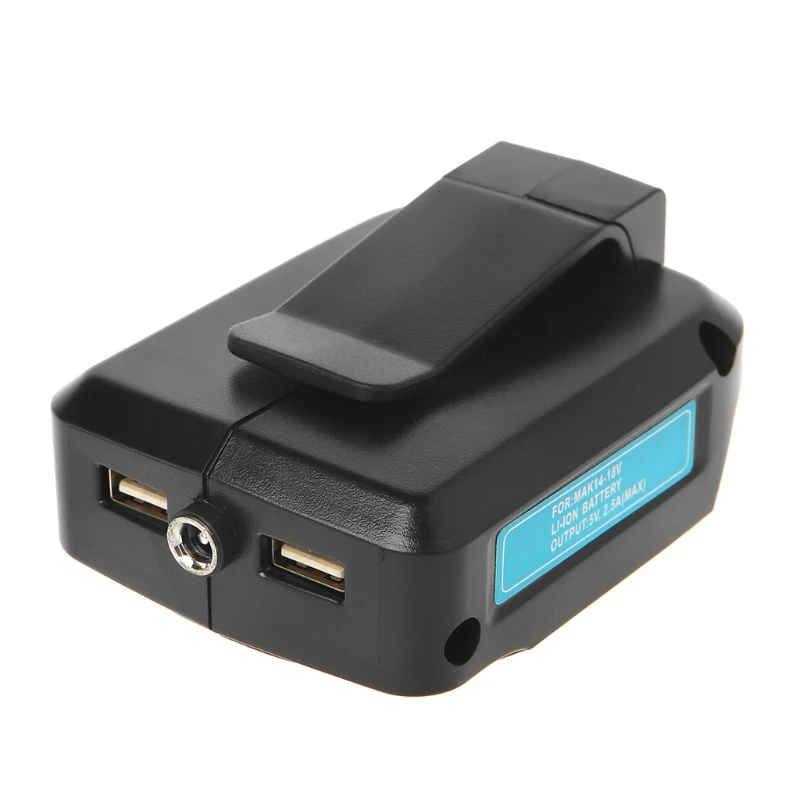 USB зарядное устройство адаптер конвертер для MAKITA ADP05 14-18 в литий-ионный аккумулятор - Цвет: Черный