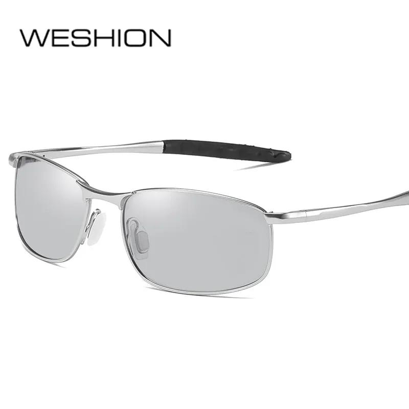WESHION фотохромные солнцезащитные очки для мужчин, поляризационные маленькие винтажные очки для вождения, мужские солнцезащитные очки для дня рождения, Gafas De Sol Mujer - Цвет линз: 4