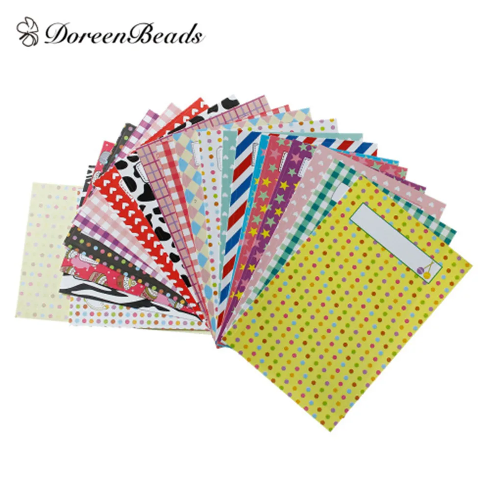 

DoreenBeads Easter Paper Multicolor DIY Polaroid Skin Deco Masking Stickers At Random Mixed Pattern Scrapbook Craft 9x6cm, 2Sets