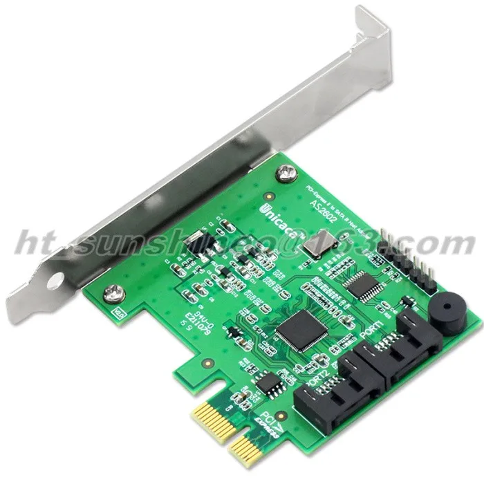 Новый 1 шт./лот PCI-Express к SATA3.0 карта расширения 6 Гбит/с AC2602 чипсет для Marvell 912x