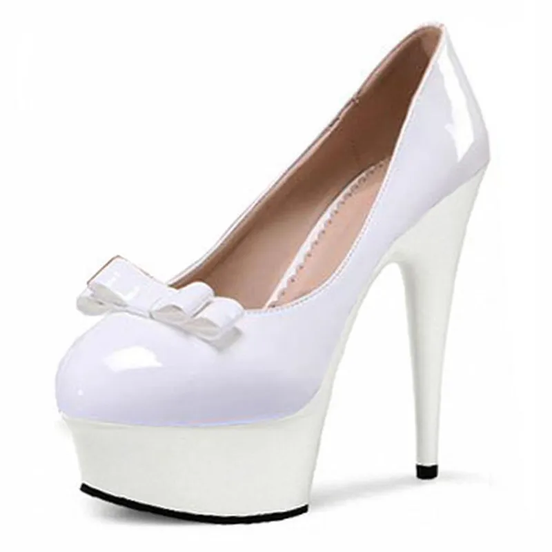 

fashion bowknot decoration bridal wedding shoes, banquet shoes 15cm super high heel 6 inches sexy lacquer shoes