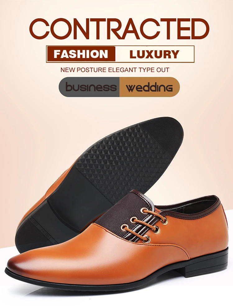 Модная мужская обувь мужской формальный деловой офисный Свадебные модельные туфли мужские дизайнерские брендовые кожаные туфли мужские оксфорды большого размера