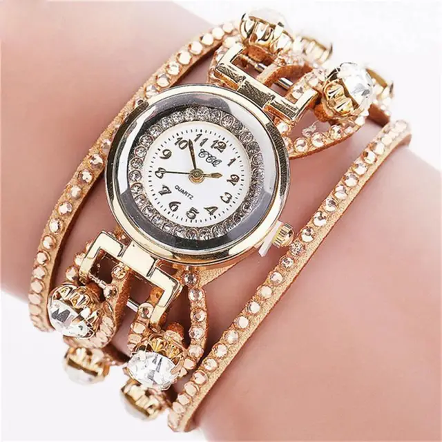 Delle Donne Squisito Del Braccialetto Del Rhinestone Della Vigilanza Di Lusso De Delle Donne Squisito Del Braccialetto Del Rhinestone Della Vigilanza Di Lusso De