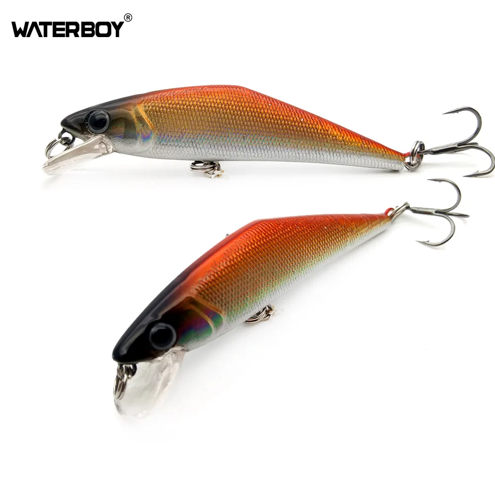 

WATERBOY 6.3cm 6.3g Minnow Wobblers Lure Hard Fishing Bait Artificial Plastic Fish Tackle 2019 Classic New Model Factory Price