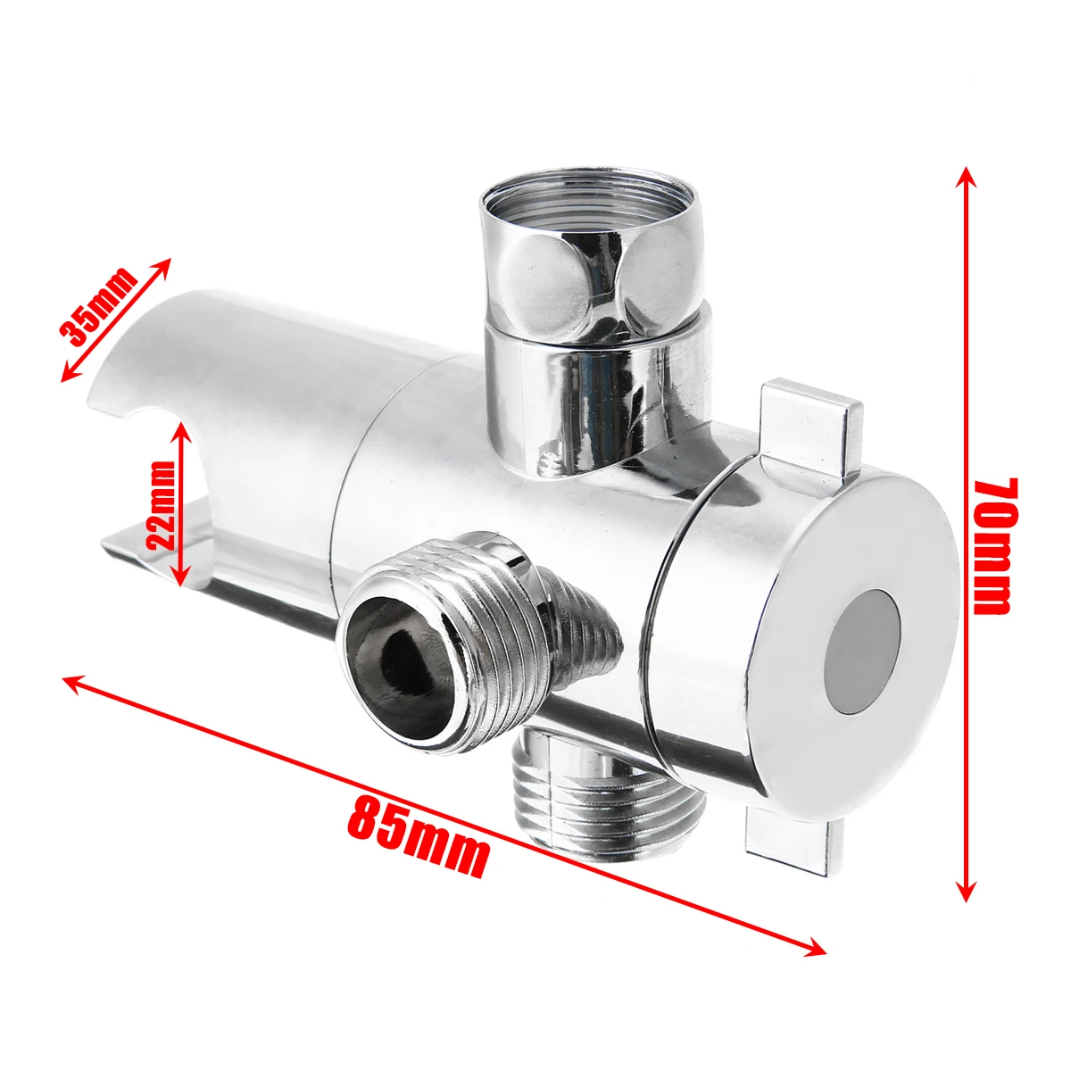 Fix Bracket ABS Bathroom Shower Head Diverter Sprayer Arm Mount 3-Way Valve For Bathroom Hardware