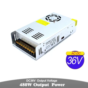 

Best quality 480W 36V DC Switching Power Supply Driver AC110V 220V Input to DC36V Output Power Adapter For Lighting Stepper cctv