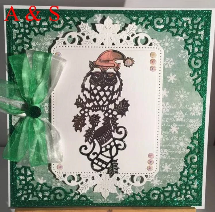  Y413 METAL CUTTING DIES Christmas Leaf Owl Scrapbook card invitation paper craft party decor emboss - 32852988461