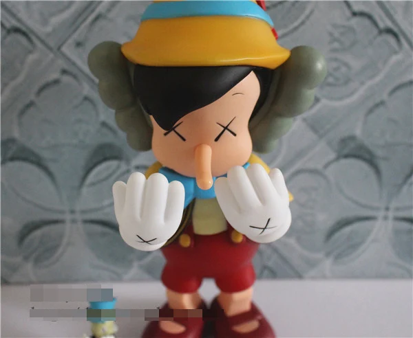 12inch Original Fake KAWS Pinocchio Puppet Standing Type With Retail box medicom toy kaws Factory Samples Fashion Toys 12inch Original Fake KAWS Pinocchio Puppet Standing Type With Retail box medicom toy kaws Factory Samples Fashion Toys