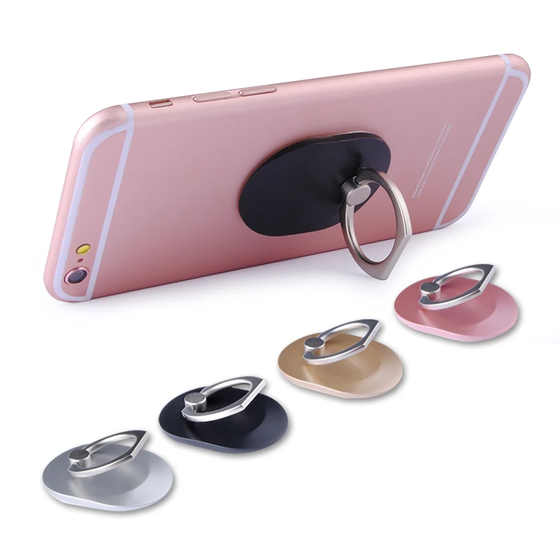 New Finger Ring Mobile Phone Oval Stand Holder For iPhone X 6 6s 7 8 Plus Samsung Huawei Honor Redmi LG HTC cellPhone tablet