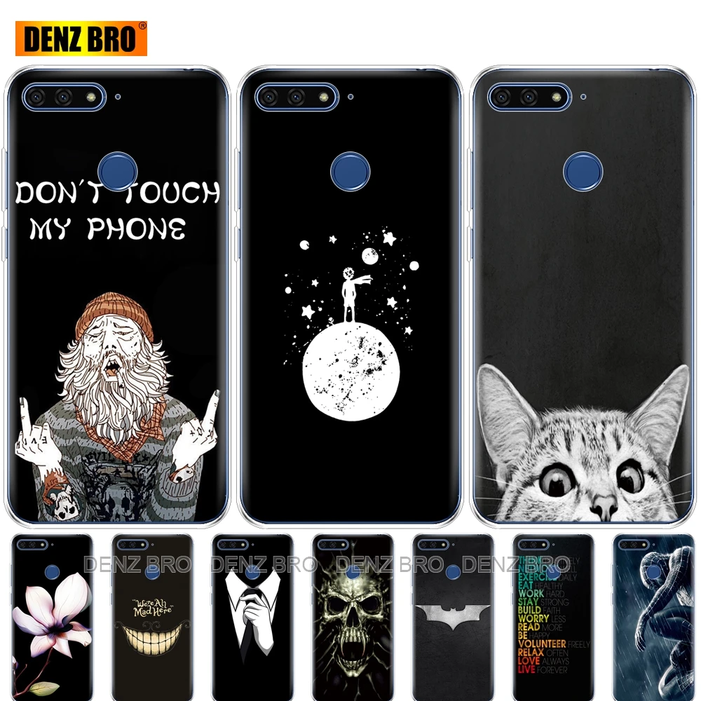 

soft phone Case For Huawei Honor 7A pro 5.7"inch Case Soft TPU silicone Back cover full 360 Protective For Huawei Honor7A pro