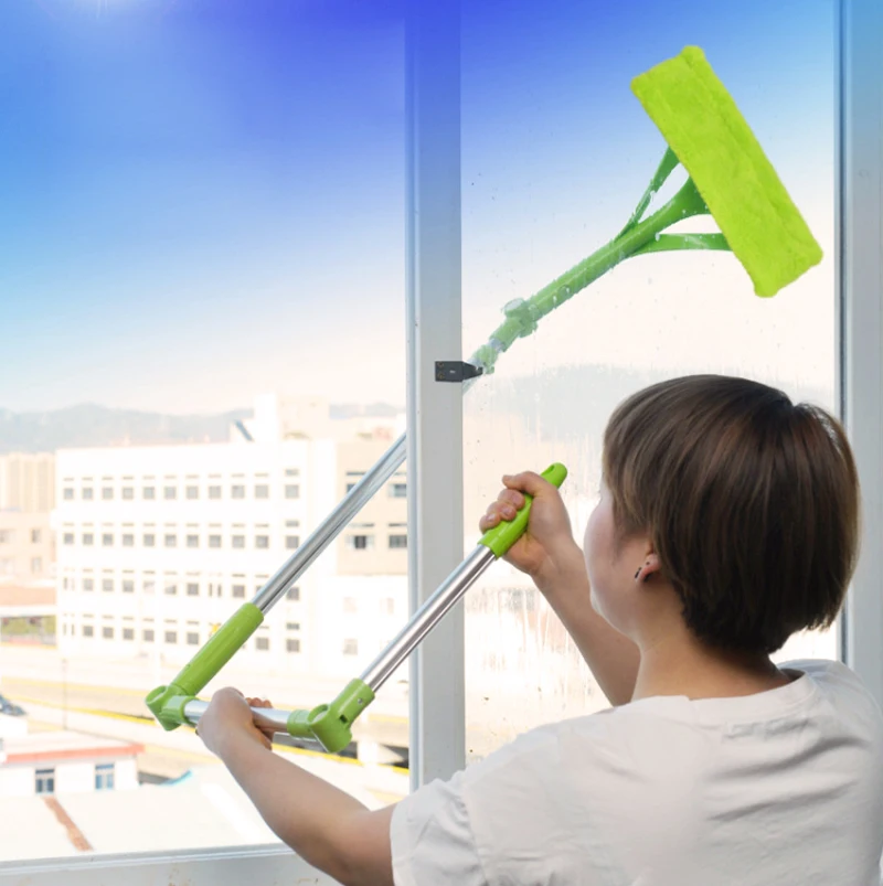 Telescopic Multifunction Foldable Handle Dust High rise Window Home