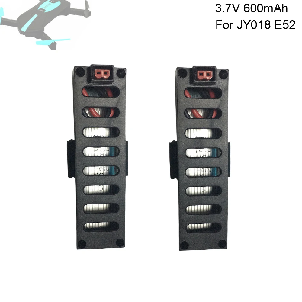 

2PCS 3.7V 600mah Lipo Battery for JY018 RC Helicopter Accessories Battery For E52 JY018 3.7V Batteries Lipo toy parts