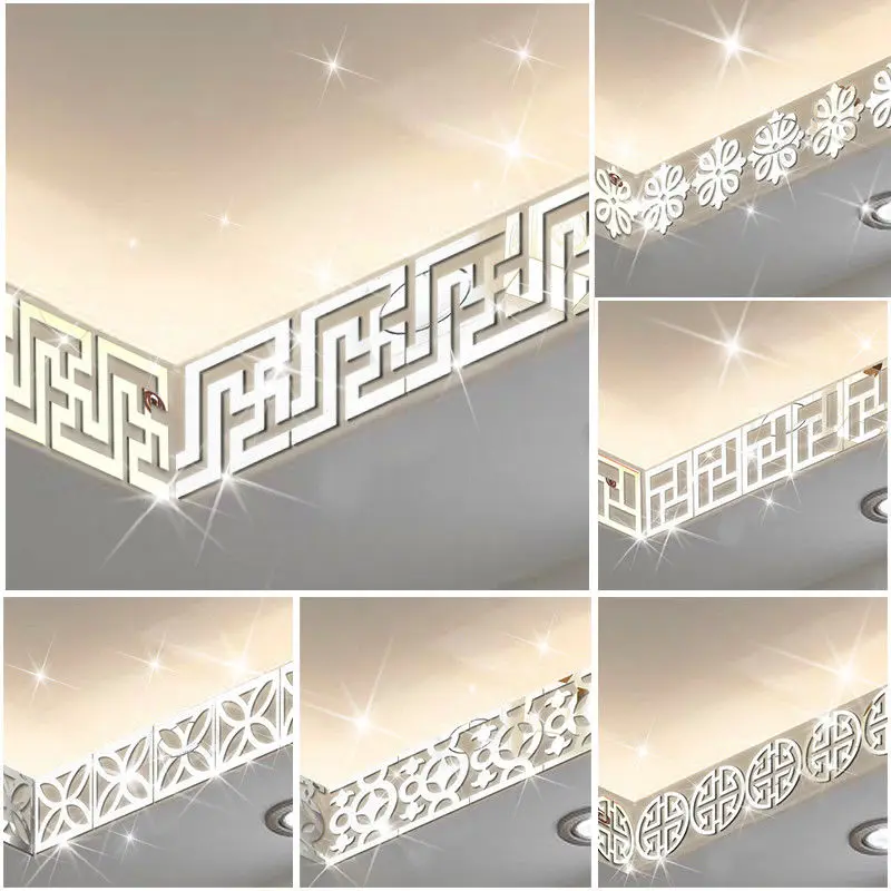 

10Pcs 3D Mirror Geometry Vinyl Removable Wall Sticker Decal Home Decor Art DIY