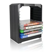 Многофункциональный диск для хранения башня для игр и Blu Ray диски для хранения башня Держатель 10 игровых дисков органайзер для Xbox One/PS4