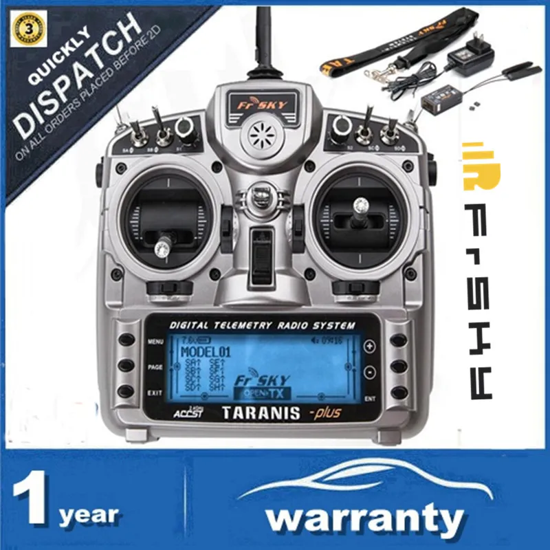 

FrSky 2.4G ACCST Taranis X9D Plus Transmitter With X8R Receiver Remote Controller For Multirotor Parts