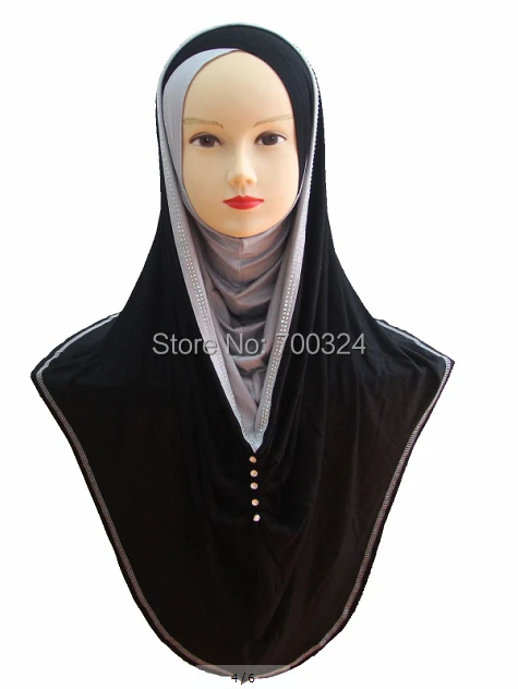 H748 latest jersey cotton muslim long hoody hijab with H748 latest jersey cotton muslim long hoody hijab with