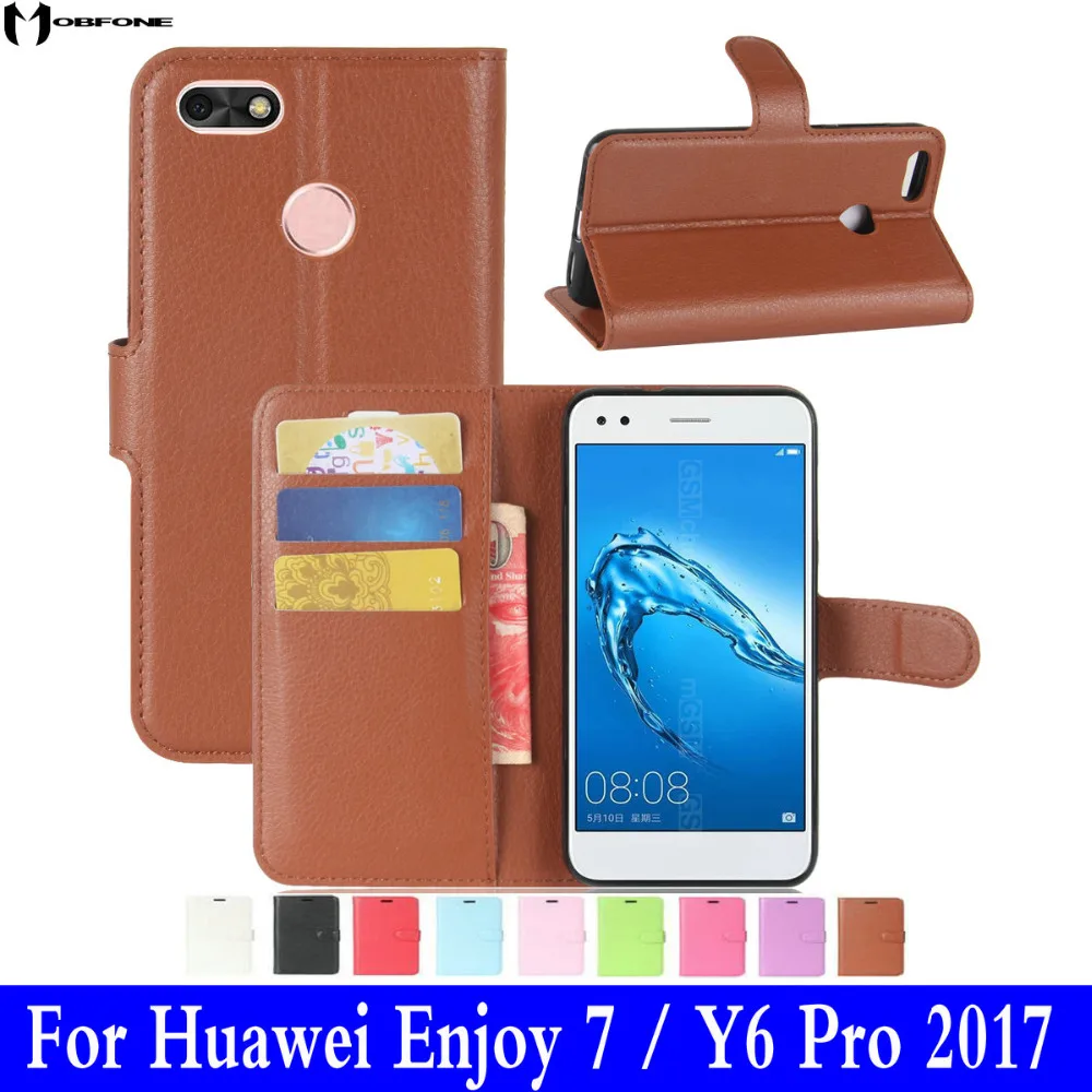 Flip Cover Pour Huawei Profiter 7 Cas De Bande Dessinée En Cuir Portefeuille Cas Pour Huawei - Foto 2