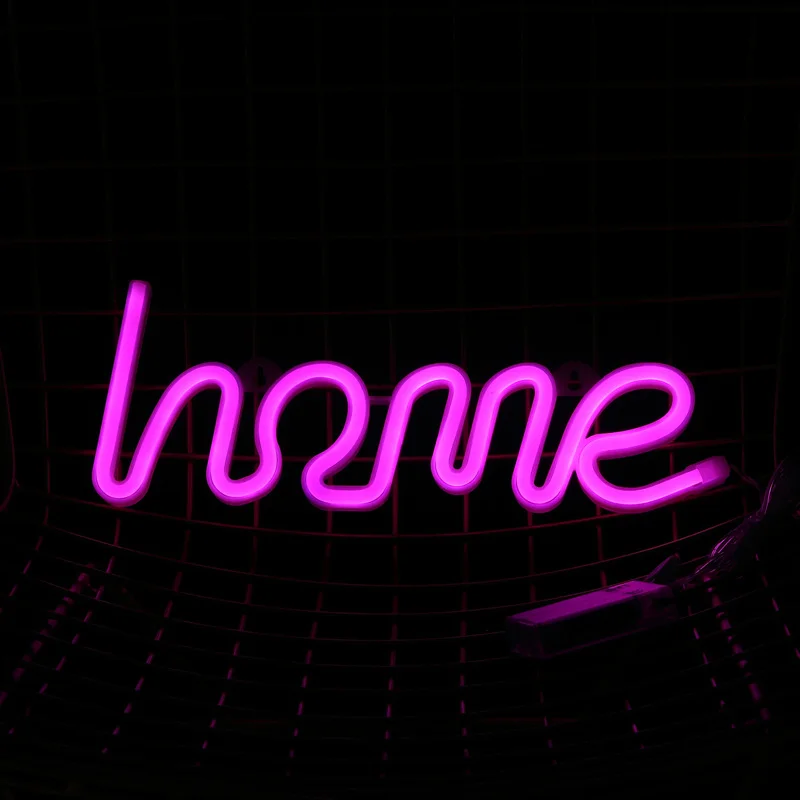 Us 10 58 44 Off Hohappyme Neon Signs For Room Ins Home Lamp Wall Lights Bedroom Decoration Decorative Plates Home Decor 35x12 5x2 Cm In Plaques