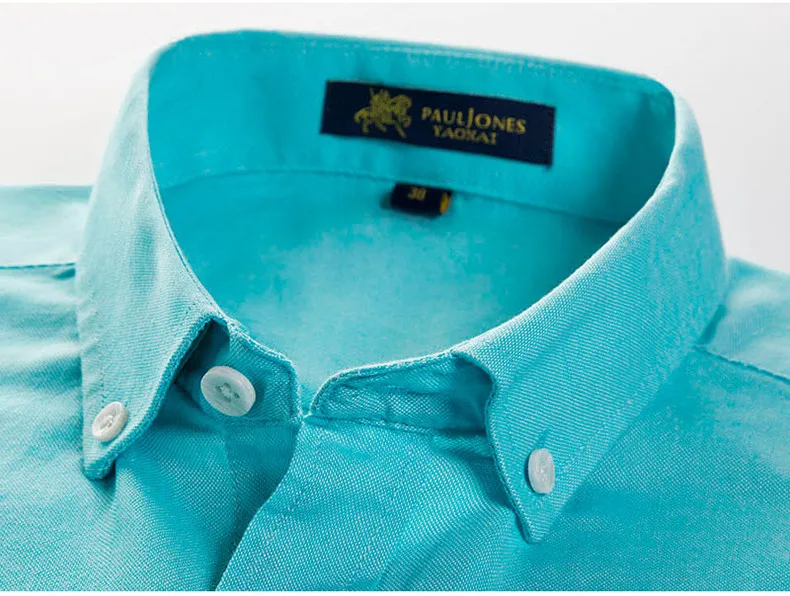 Хлопок Оксфорд Для мужчин Сорочки выходные для мужчин Высокое качество Для мужчин классический стиль Формальные Бизнес социальных Рубашки для мальчиков Рабочая одежда No-Iron