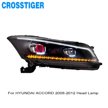 

FOR HYUNDAI ACCORD 2008 2009 2010 2011 2012 HEAD LAMP LED DRL HEADLIGHT ASSEMBLY LAMP