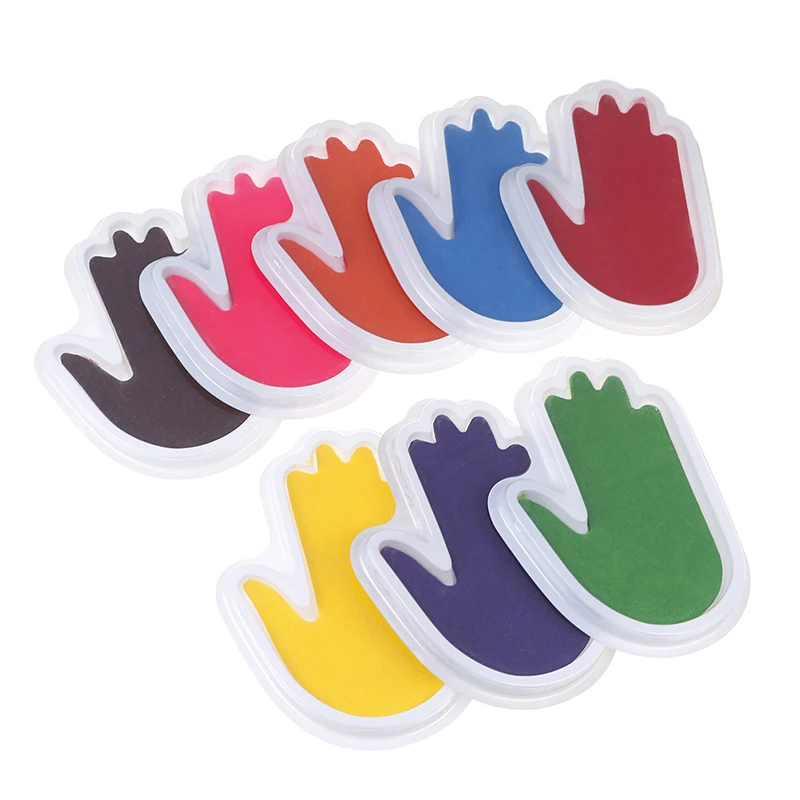 

Baby Footprint Non-Toxic Baby Present Handprint Imprint Kit Baby Souvenirs Casting Newborn Footprint Ink Pad Infant Clay Toy