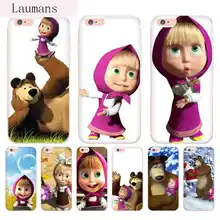 

Laumans Masha and the Bear Transparent Cover Case for Apple iPhone 8 7 6 6S Plus X 5 5S SE 5C 4 4S Cover