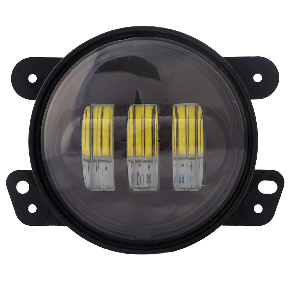2pcs 4 Inch Round LED Fog Lights For Jeep Wrangler JK TJ LJ Off Road 12V Driving Light for Jeep