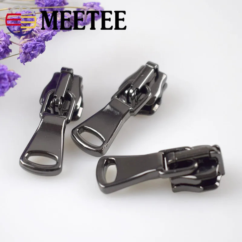10 шт. Meetee 5 # металлический слайдер на молнии ремонтные комплекты Замена для сумок