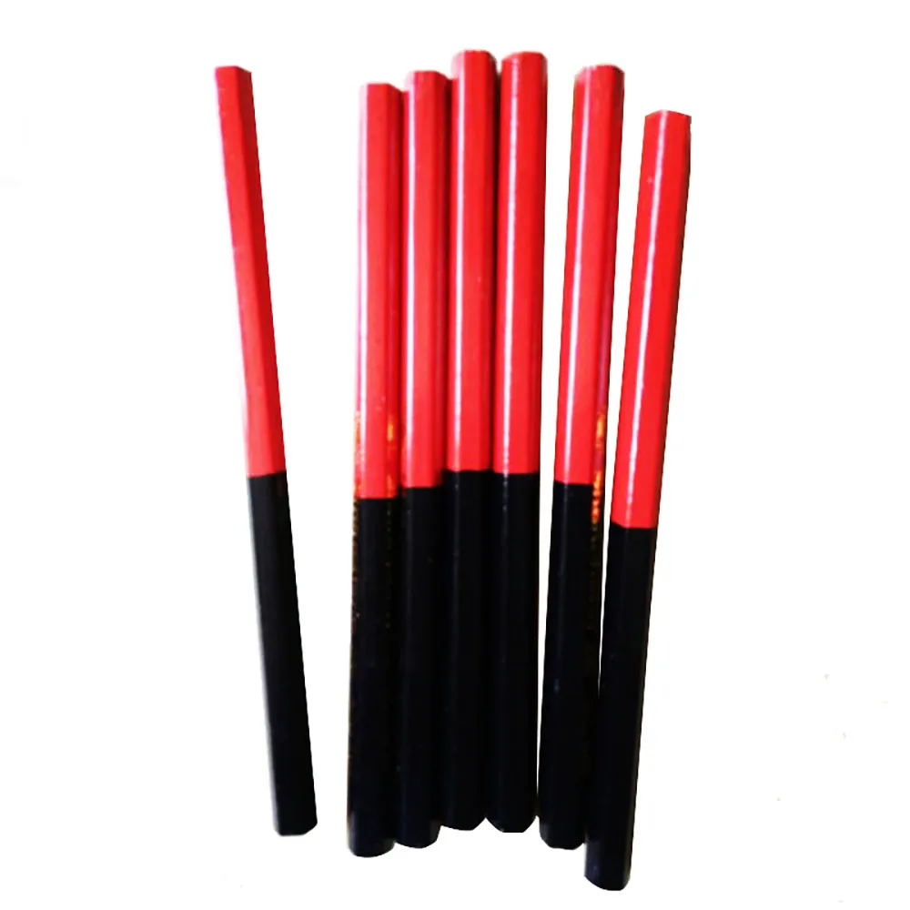 

Carpenter Pencils Wooden Pencil Blue and Red Worker School Supplies Woodworking Builders Measuring Durable Writing Marker