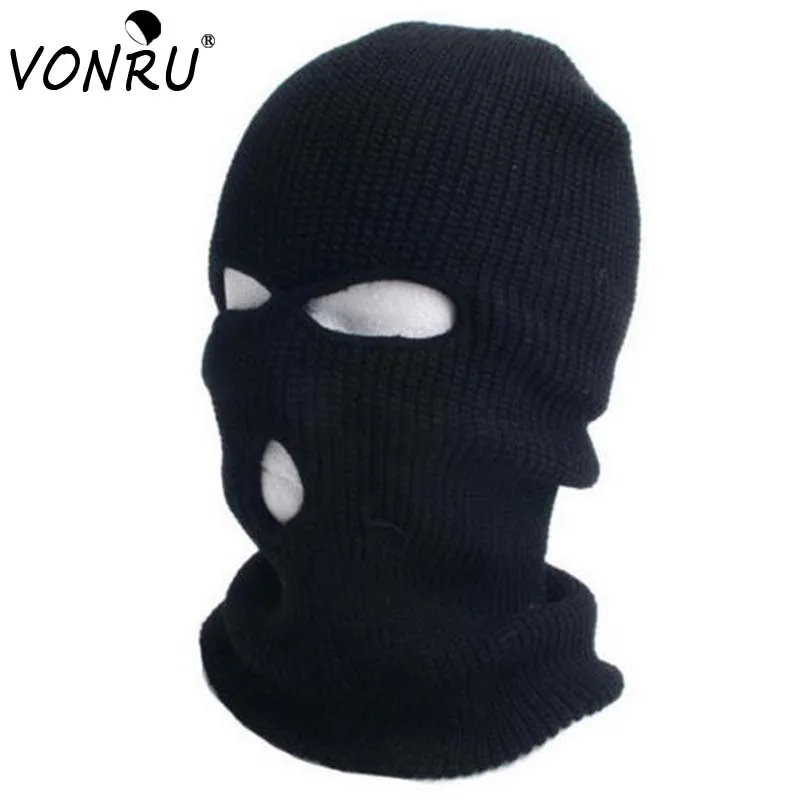 Fashion Balaclavas Full Face Cover Mask Robber Cool Knitted Beanies for