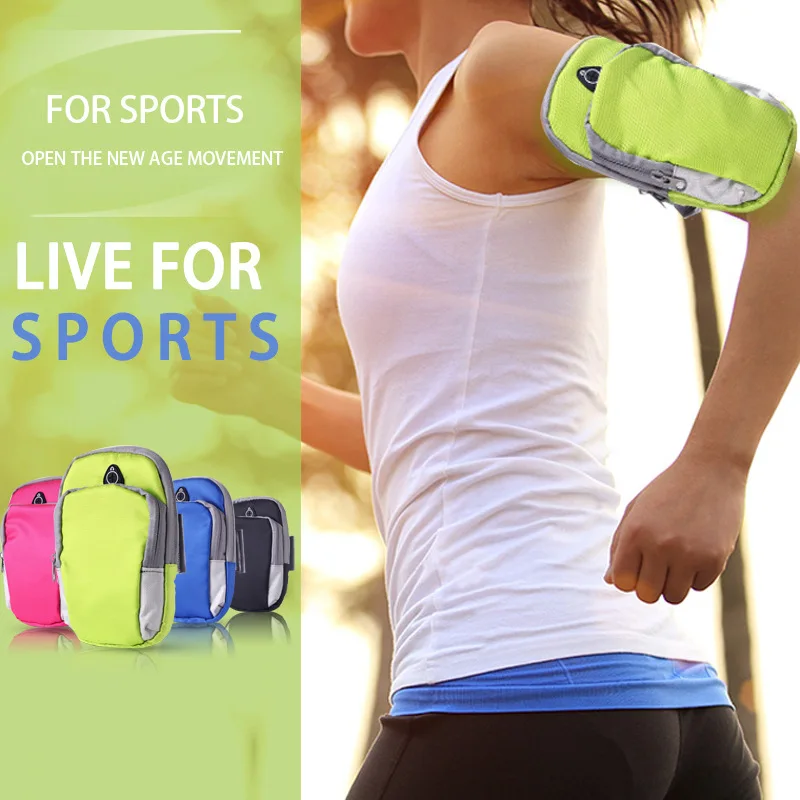 

Sports Arm band for iPhone 7 6 6S Plus 5S LG G6 Galaxy S8 Plus S6 S7 Edge Pouch Outdoor Organizer Bags Zipper Pockets Holster