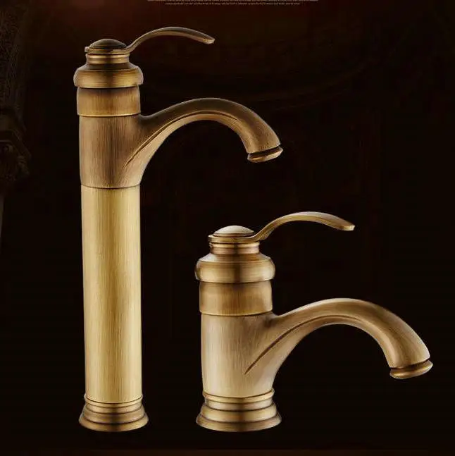 New Arrival Antique Bronze Water Faucet For Bathroom with Single Handle