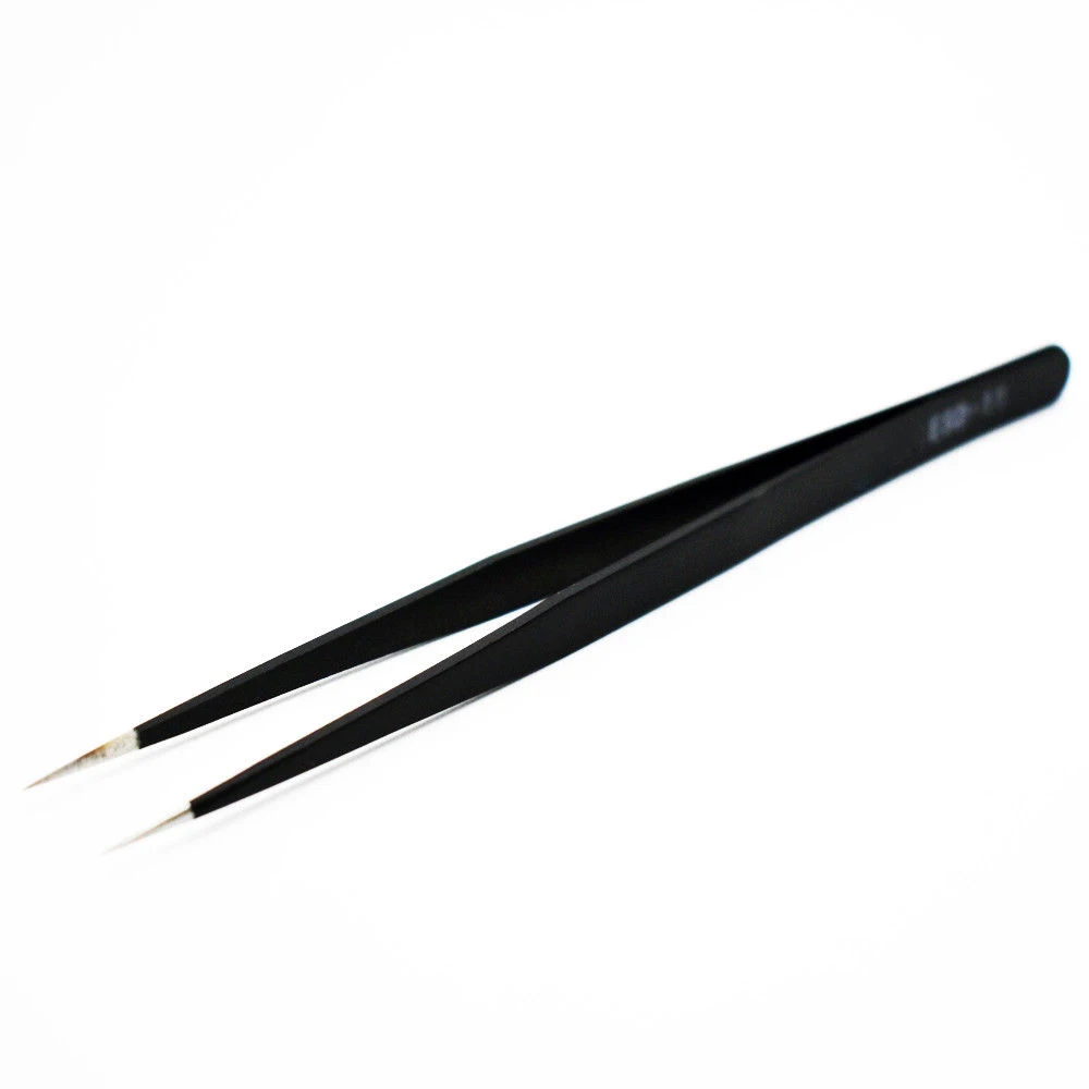Anti-static Precision Tweezers Set Pinzas Pincet Stainless Steel ESD Tweezer Electronics Repair Tools