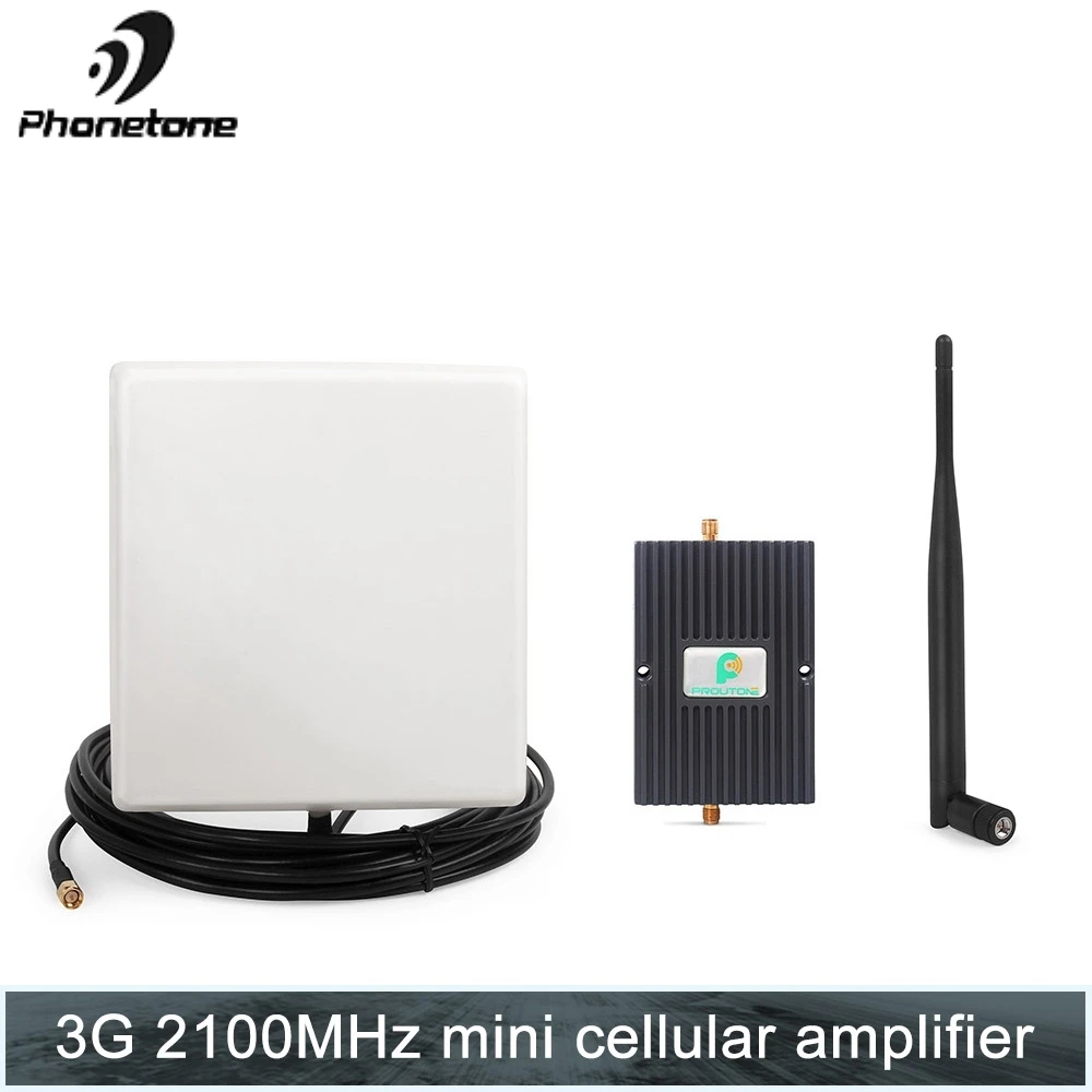 

65dB repeater 3g 2100MHz cellular signal amplifier 3g Mobile Phone Signal Booster Repeater Amplifier with Whip and Panel Antenna