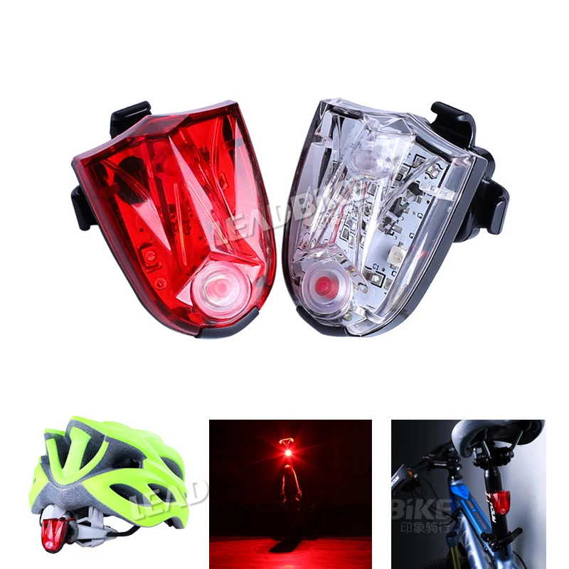 Waterproof Multifunctional Warning Led Bike Light Helmet Light With Usb