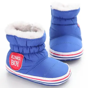 

Winter Warm Snow Boots Toddler Warm Shoes Baby Brand Cotton Fabric Boots First Walker 0-18M Baby Shoes