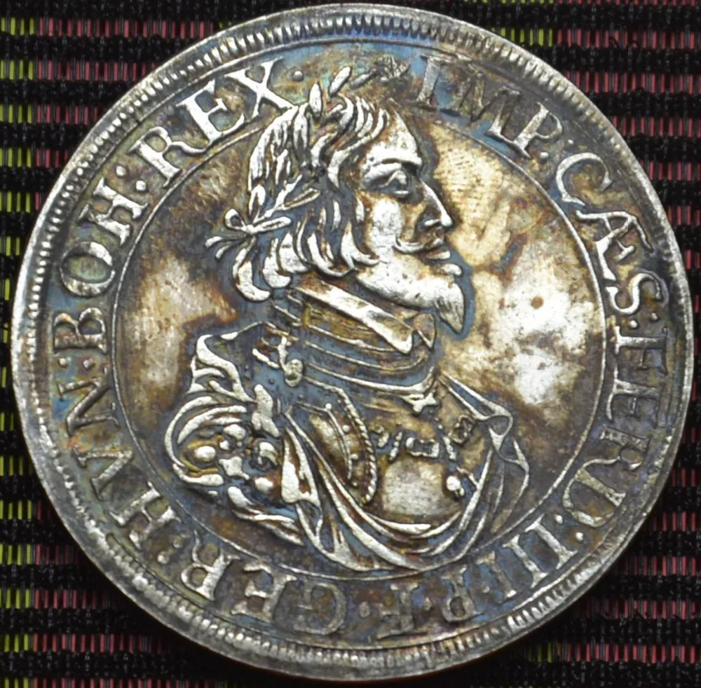 Germany Coins 1643 2 Thaler DELICORVM IMPCAS FERD III.P.F.GER Brass Silver Plated Copy Coin Quality Support Wholesale Custom on Aliexpress.com | Alibaba ...