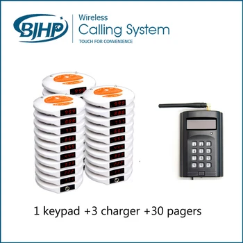 

Restaurant Table Ordering System (1 Keyepad with 30 coaster pagers)