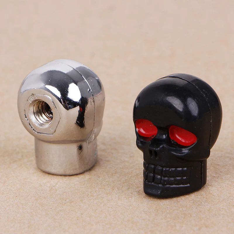 4Pcs Motorcycle Chrome Skull License Plate Frame Bolts Screws Caps Fastener for car accessories 4Pcs Motorcycle Chrome Skull License Plate Frame Bolts Screws Caps Fastener for car accessories